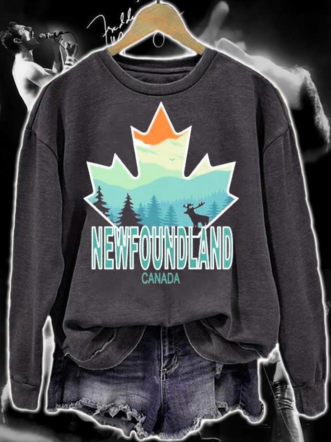 Newfoundland Canada Maple Leaf T-Shirt