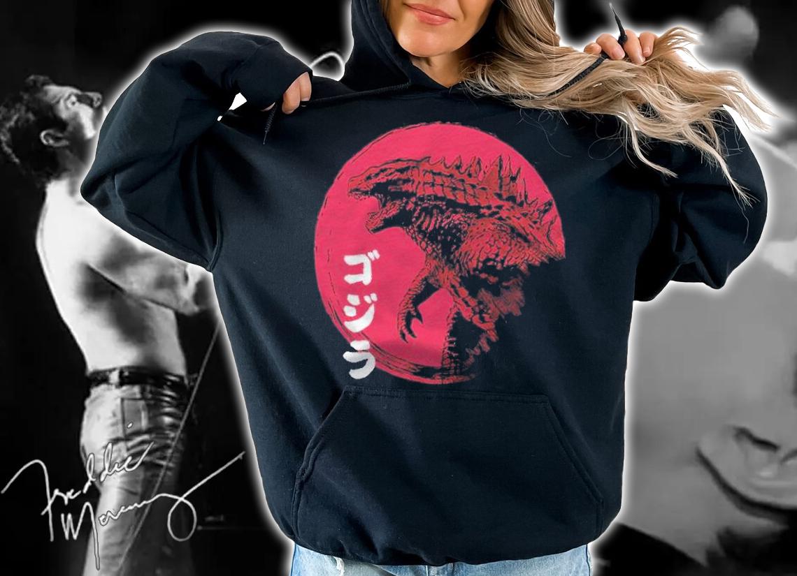 Red sun Kaiju Japanese style T-shirt hoodie