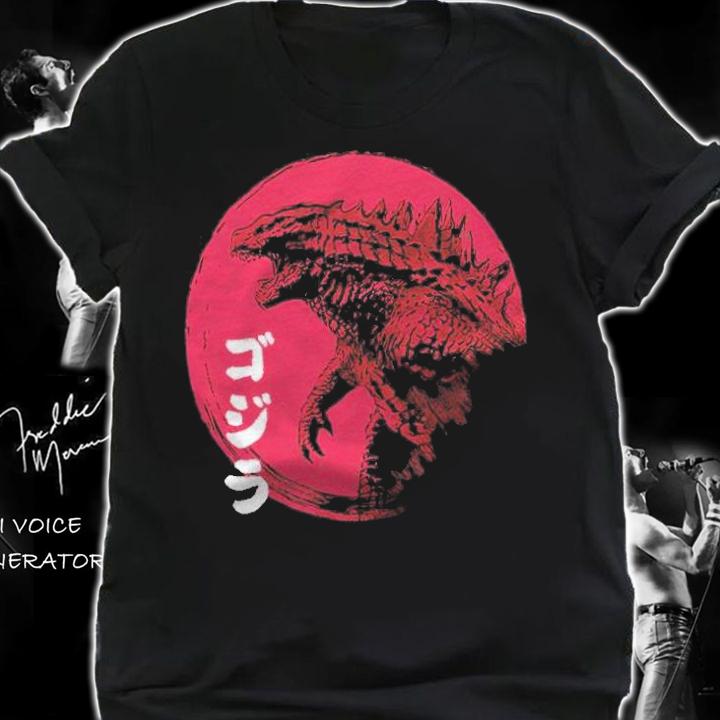 Red sun Kaiju Japanese style T-shirt shirt
