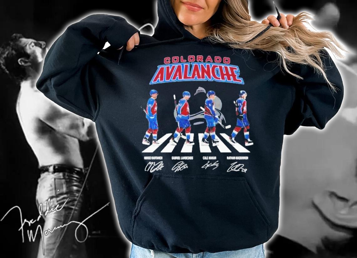 Colorado Avalanche Abbey Road Signatures Shirt hoodie