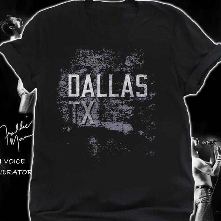 Dallas Texas Tx Distressed City Grunge Dark Shirt shirt