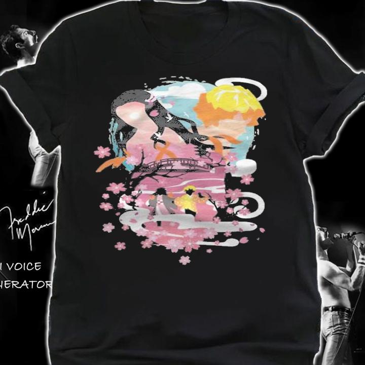 Demon Slayer Nezuko and Zenitsu Japanese style T-shirt