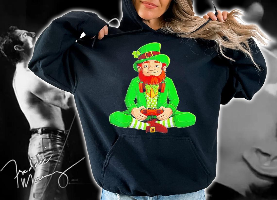 Funny Gamer St Patrick's Day T-Shirt hoodie