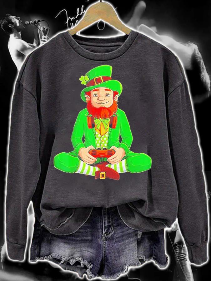 Funny Gamer St Patrick's Day T-Shirt sweatshirt