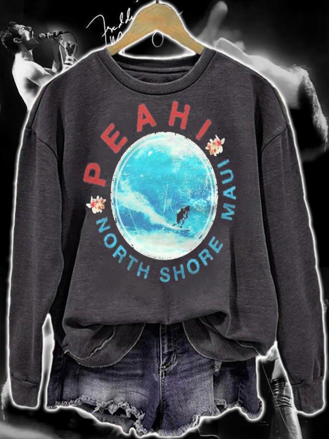 Hawaii Peahi North Shore Maui Surfing Shirt sweatshirt