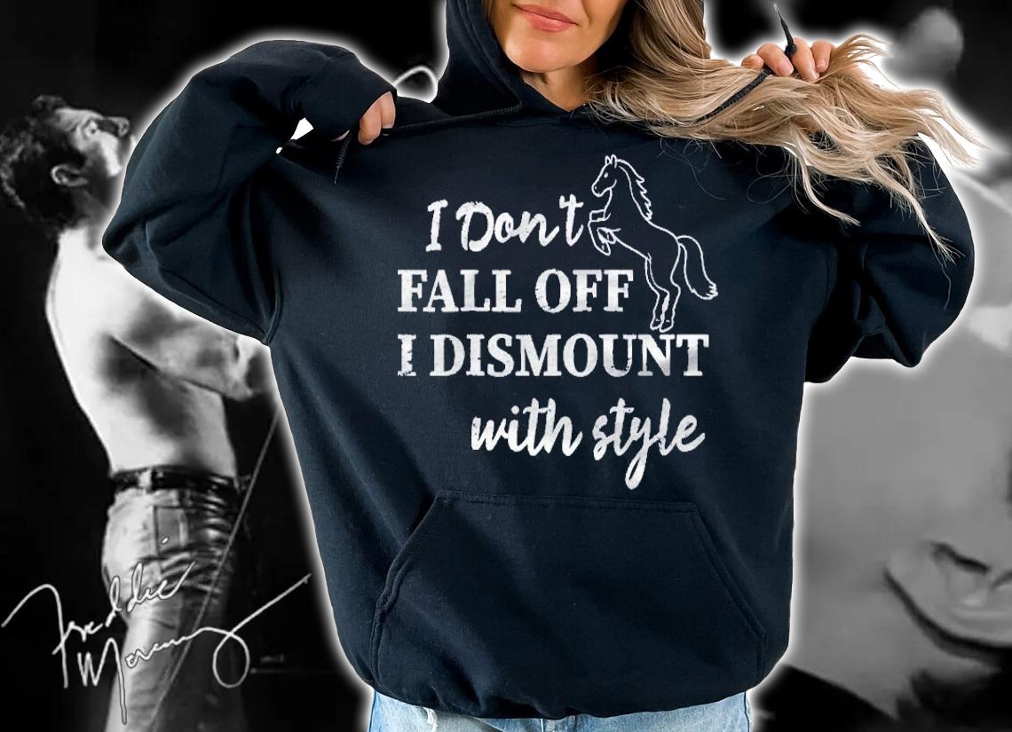 I Dont Fall Off I Dismount With Style Raglan Baseball Shirt