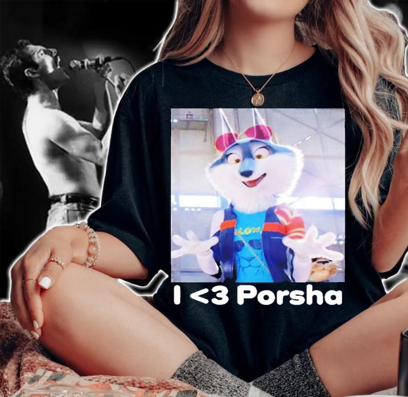 I Love Porsha T-Shirt woman shirt