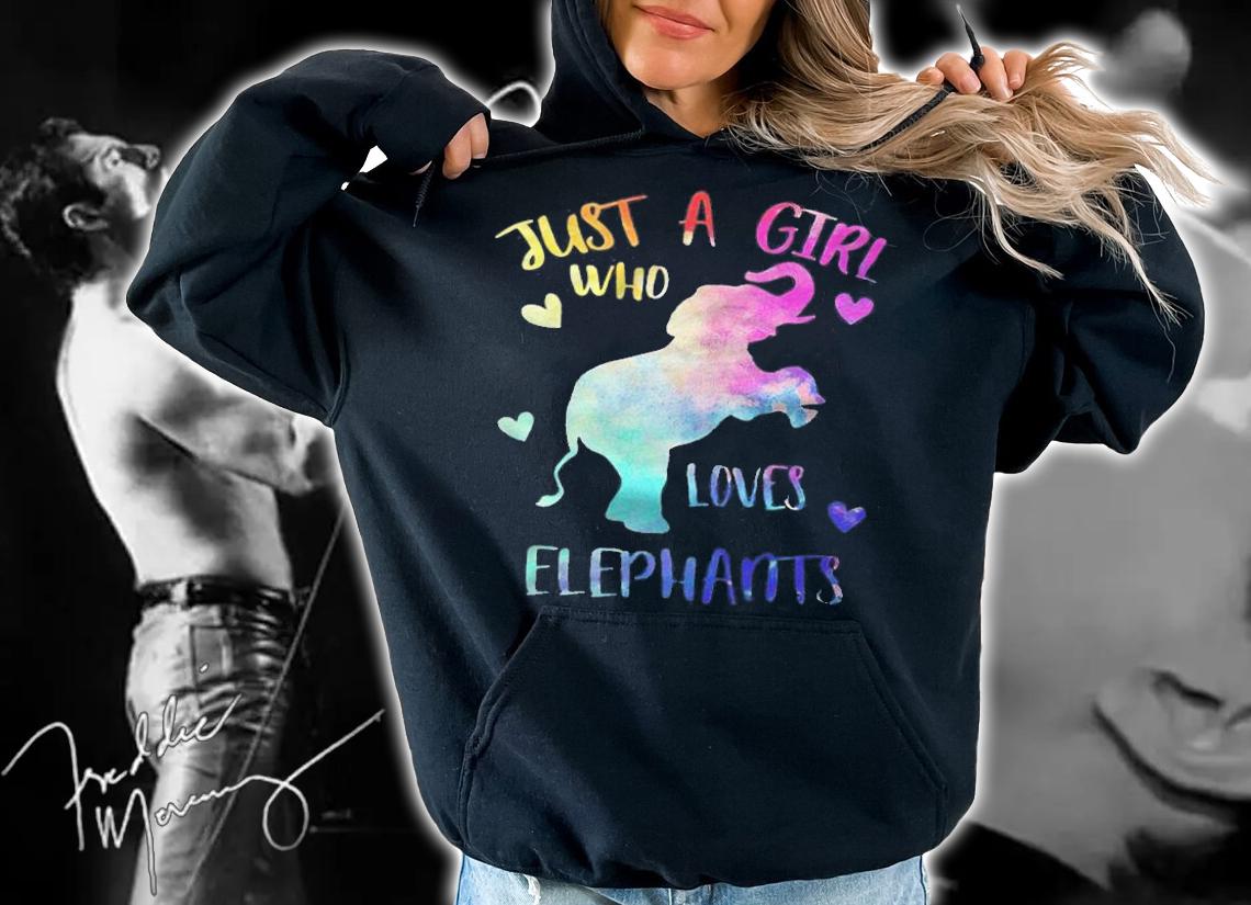 Just a girl who loves elephants T-shirt hoodie