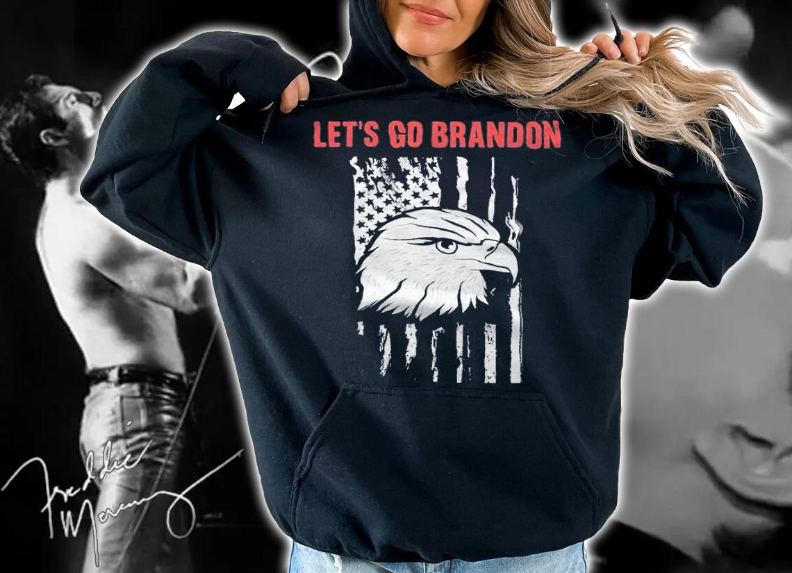 Let's Go Brandon Eagle USA Flag T-Shirt hoodie
