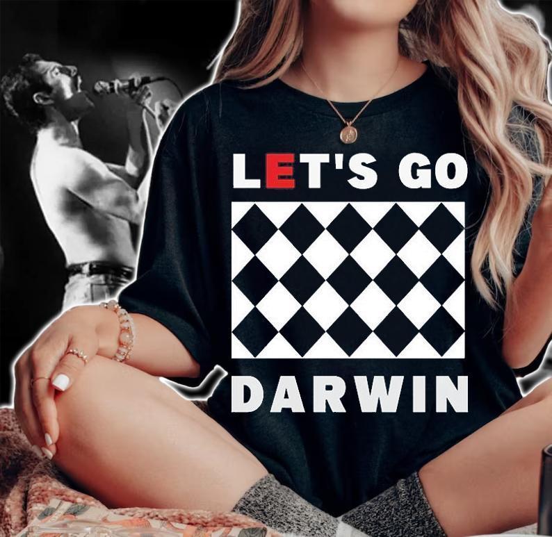 Lets Go Darwin Funny T-Shirt woman shirt