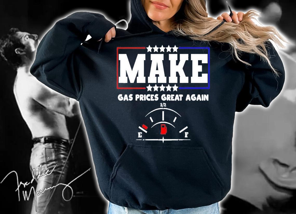 Make Gas Prices Great Again Usa Flag Colors Republican 2024 T-Shirt