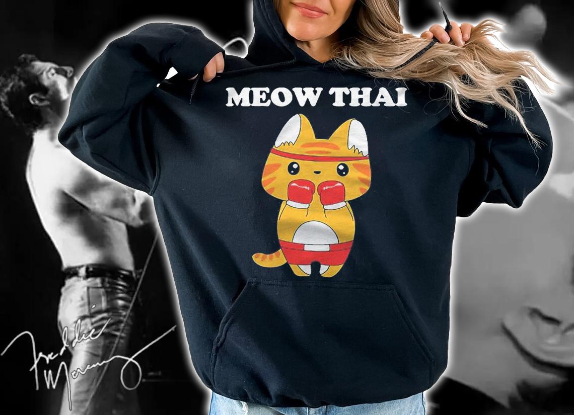 Meow Thai Muay Thai Cat Shirt hoodie