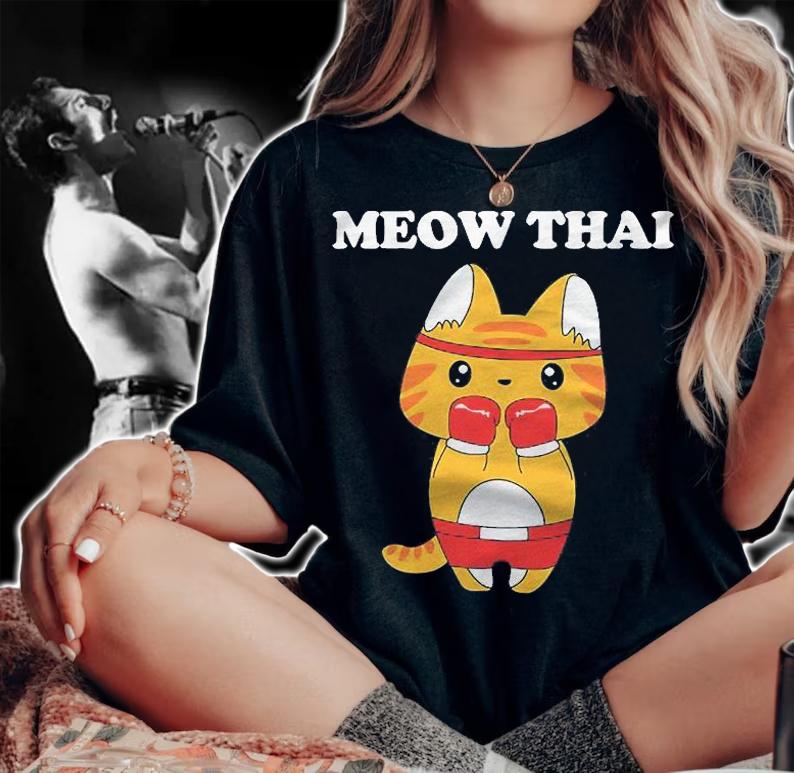 Meow Thai Muay Thai Cat Shirt woman shirt