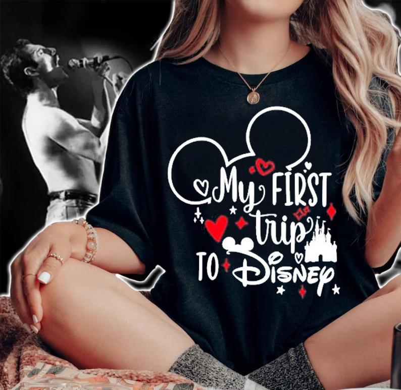 Mickey Mouse My First Disney Trip To Disney T-Shirt woman shirt