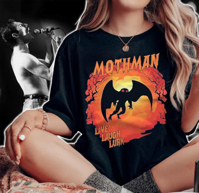 Mothman Shirt Live Laugh Lurk Cryptid Shirt