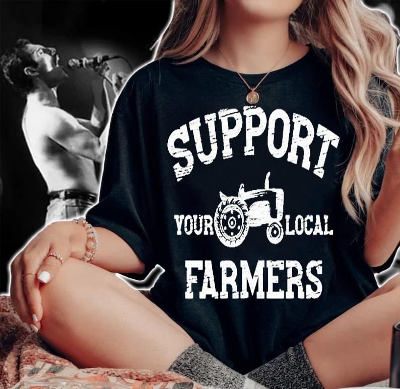 Support Tour Local Farmers T-Shirt woman shirt