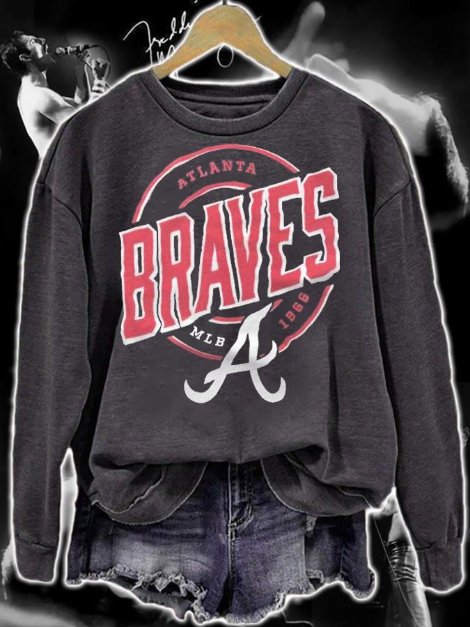The northwest atlanta braves mlb 1966 campaign fleece blanket shirt sweatshirt