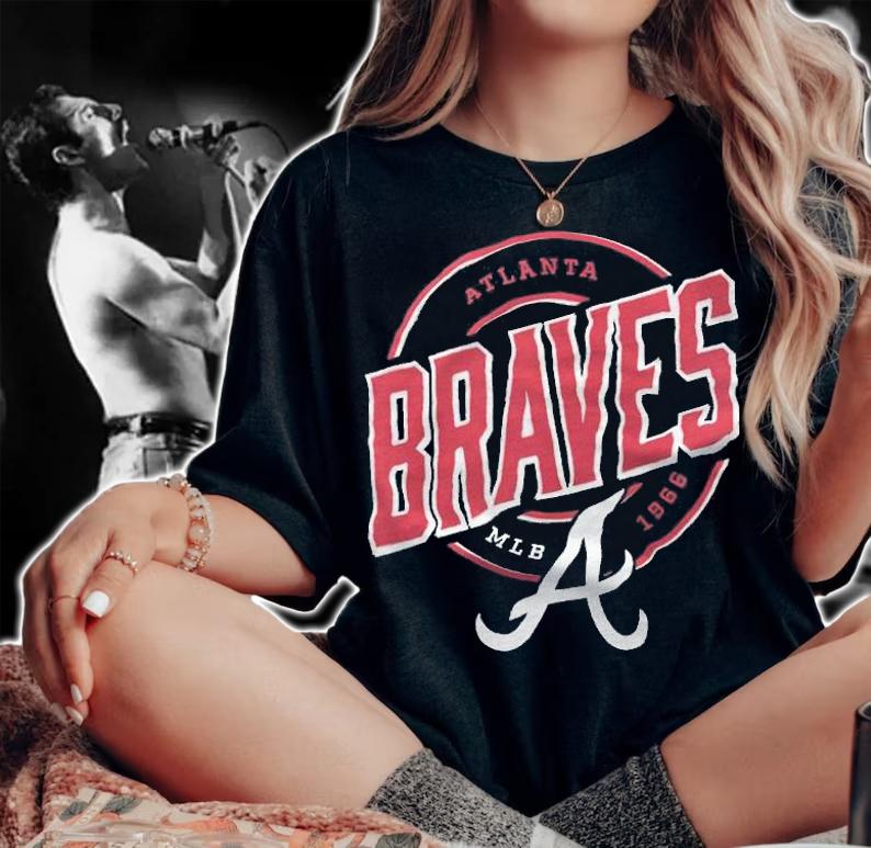 The northwest atlanta braves mlb 1966 campaign fleece blanket shirt woman shirt