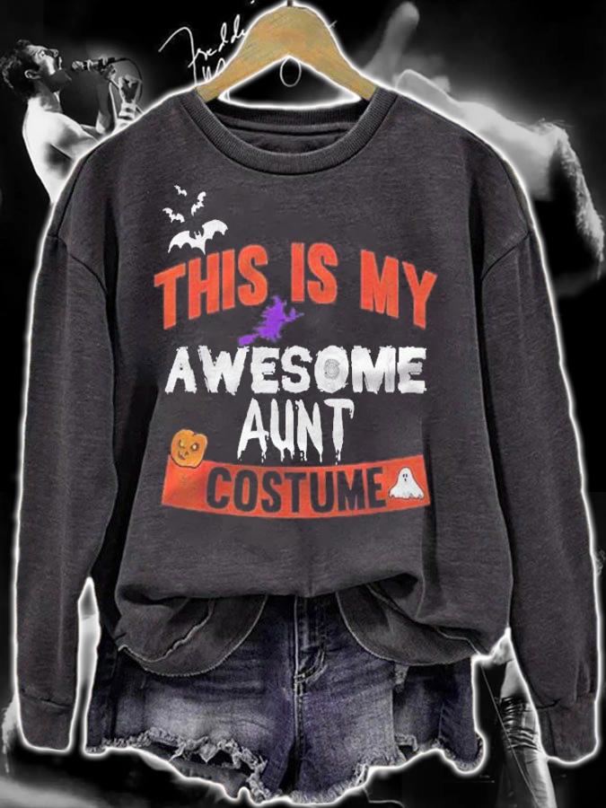 This Is My Awesome Aunt Costume Shirt Halloween Costume Shirt sweatshirt
