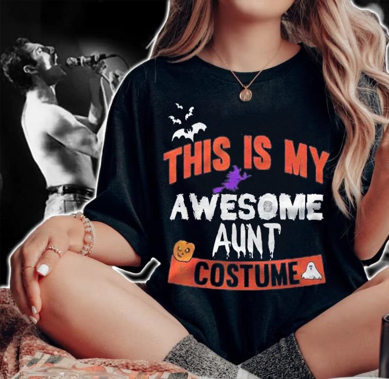 This Is My Awesome Aunt Costume Shirt Halloween Costume Shirt woman shirt