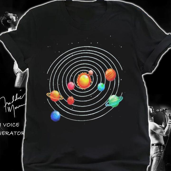 Universe Solar System Planet Orbit Astronomy Galaxy Science Shirt