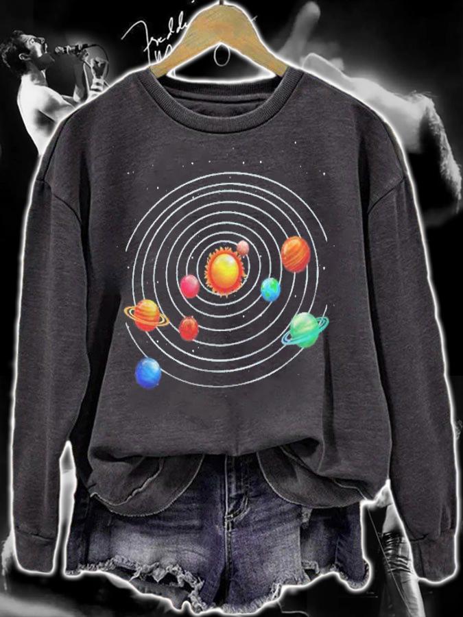 Universe Solar System Planet Orbit Astronomy Galaxy Science Shirt