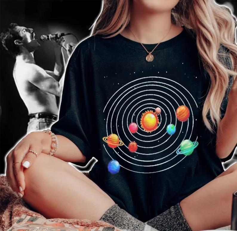 Universe Solar System Planet Orbit Astronomy Galaxy Science Shirt