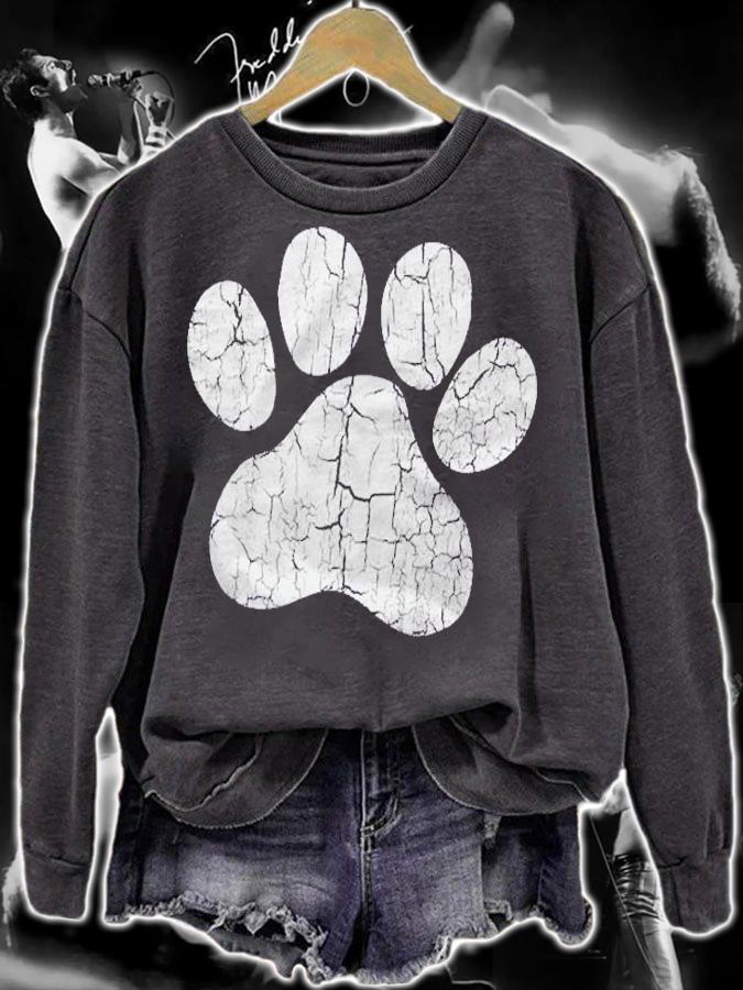 Vintage Dog Paw Gifts For Dog Lovers Shirt