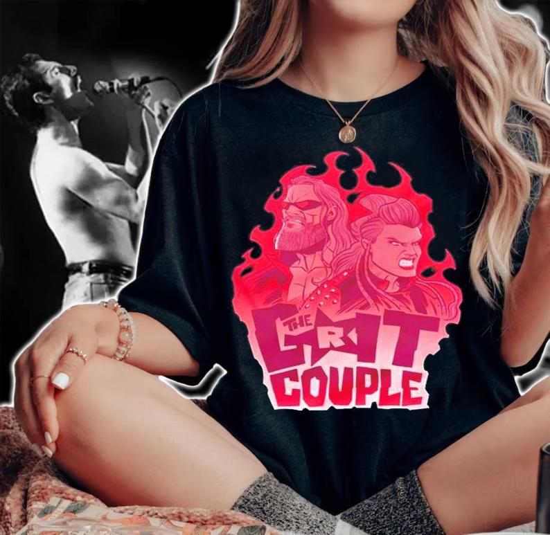 Wwe Shop Merch Edge & Beth Phoenix The Grit Couple T-Shirt woman shirt