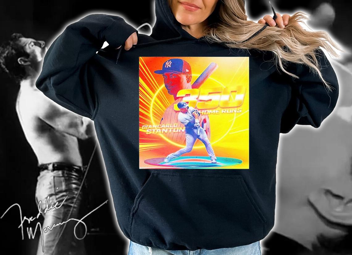 Congratulations Giancarlo Stanton 350 Home Runs MLB T-Shirt hoodie