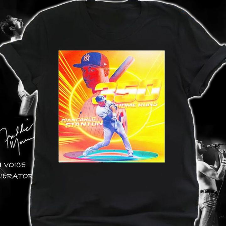 Congratulations Giancarlo Stanton 350 Home Runs MLB T-Shirt shirt