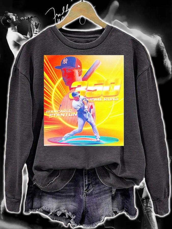 Congratulations Giancarlo Stanton 350 Home Runs MLB T-Shirt sweatshirt