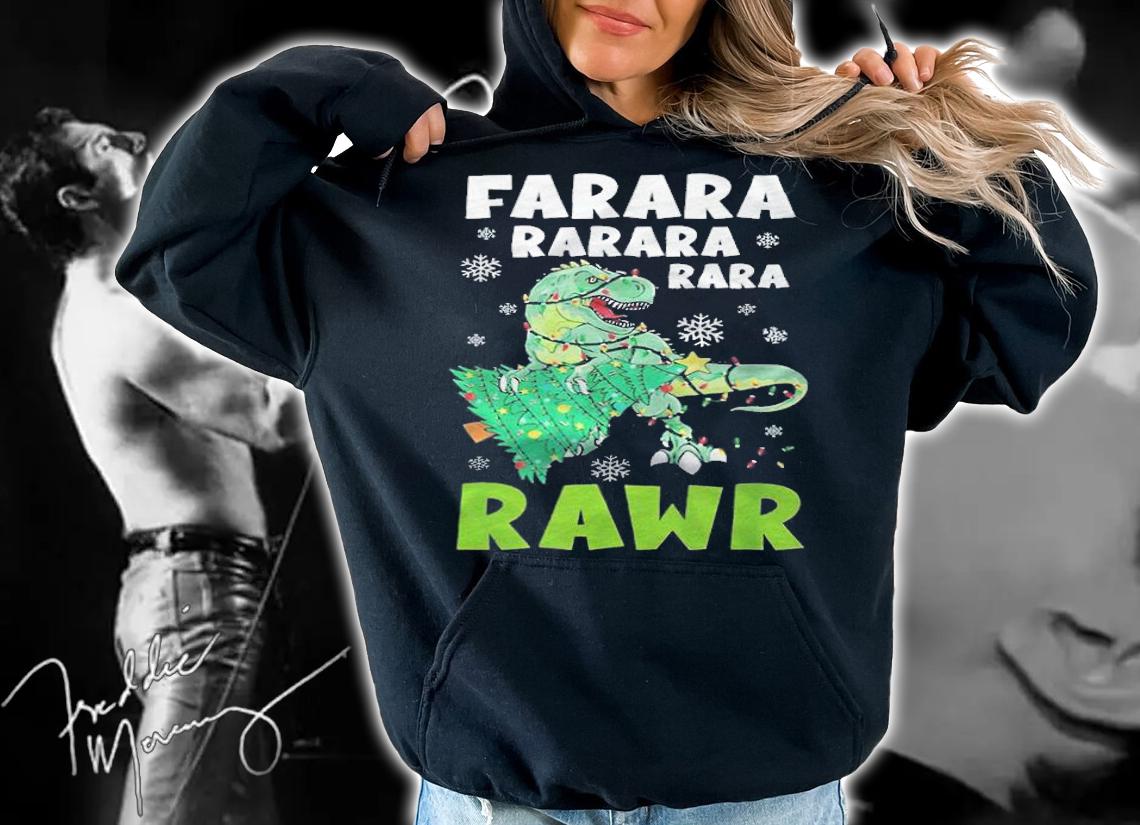 Farara Rawr T-Rex Christmas T-shirt hoodie