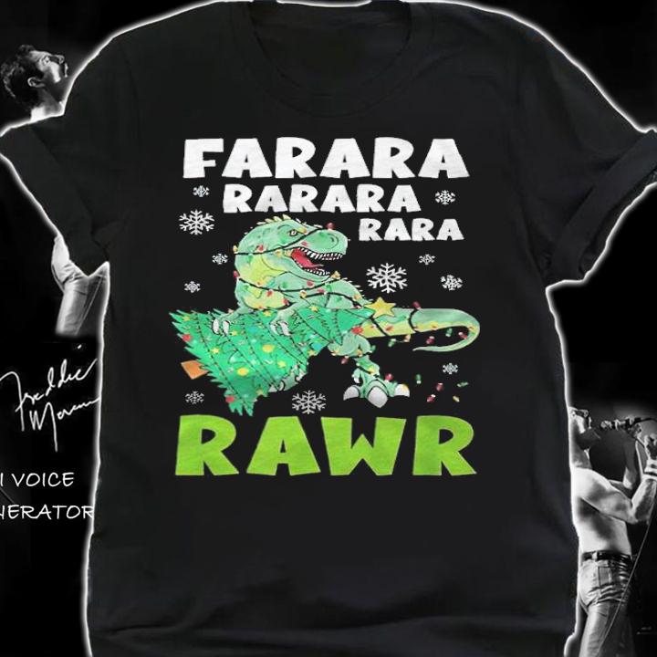 Farara Rawr T-Rex Christmas T-shirt shirt