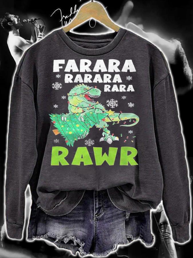 Farara Rawr T-Rex Christmas T-shirt sweatshirt