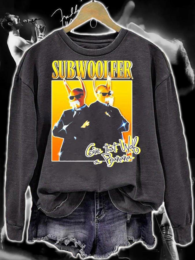 Give That Wolf A Banana Norway Eurovision 2022 Subwoolfer Bootleg 90s T-Shirt sweatshirt