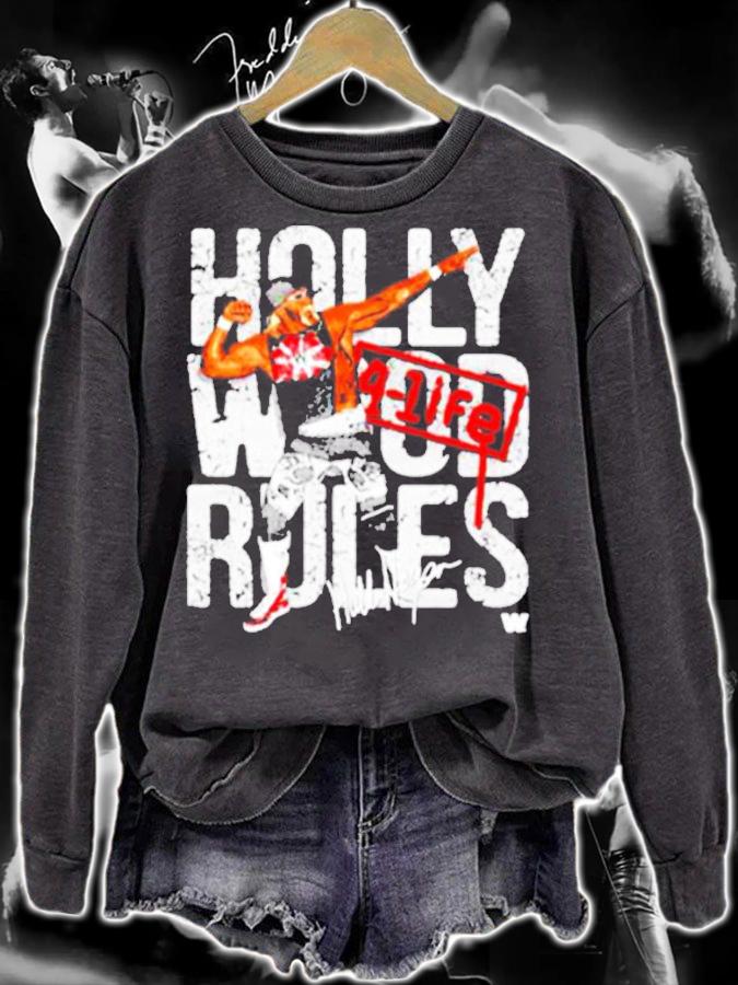 Hulk Hogan Hollywood Rules 4 Life Signature shirt sweatshirt