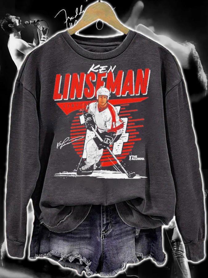 Ken Linseman Philadelphia Comet Hockey Signatures Shirt sweatshirt