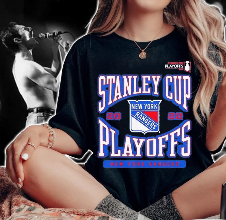 New York Rangers Stanley Cup 2022 Playoffs T-Shirt woman shirt
