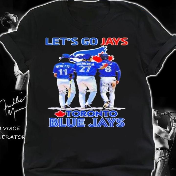 Toronto Blue Jays Bichette And Guerrero Jr And Cavan Biggio Let's Go Jays Signatures Shirt shirt