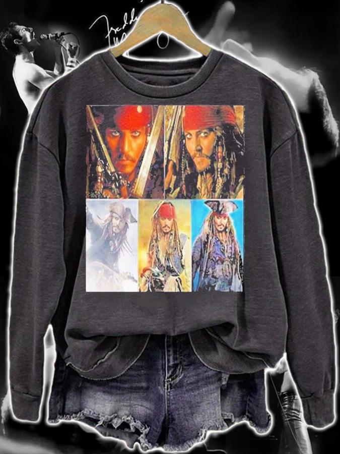 We Love You Johnny Depp No Johnny No Pirates T-Shirt sweatshirt