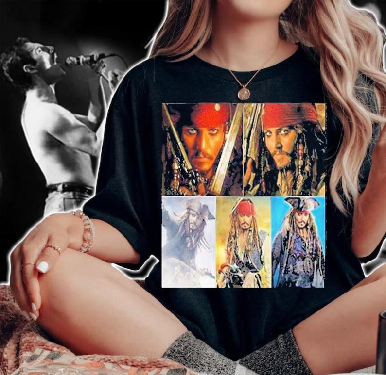 We Love You Johnny Depp No Johnny No Pirates T-Shirt woman shirt