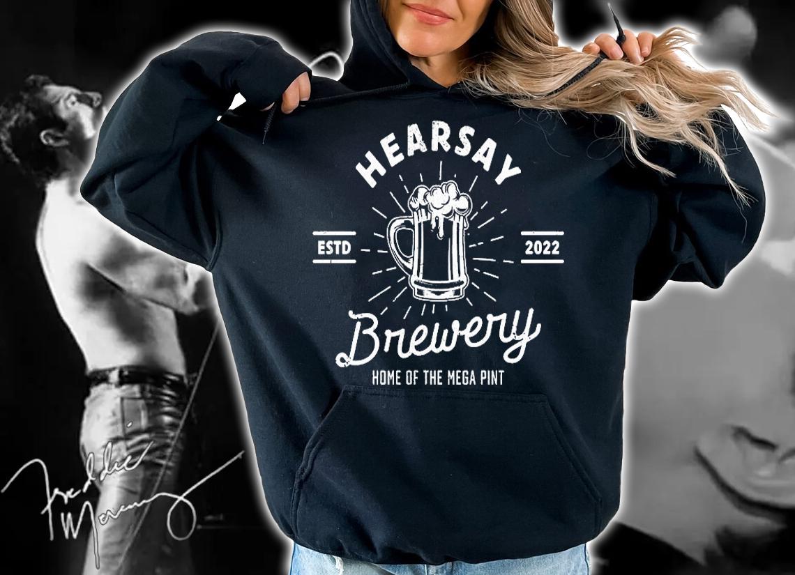 Hearsay Mega Pint Brewing Home Of The Mega Pint T-Shirt
