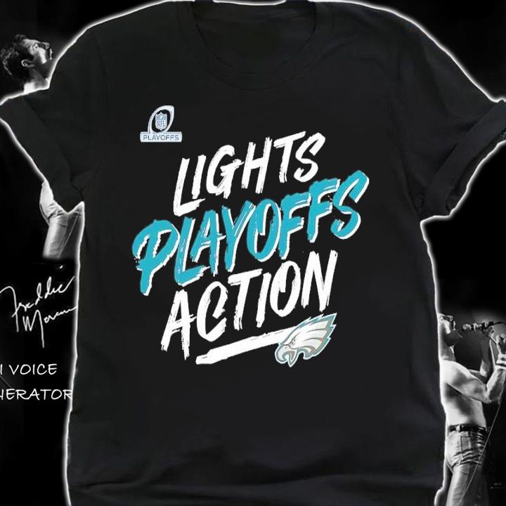 Philadelphia Eagles NFL Playoffs Bound Lights Action 2021 Shirt shirt