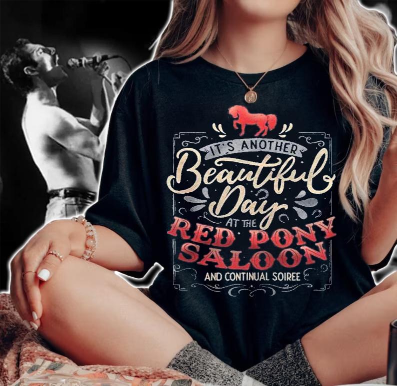 Red Pony It Is A Beautiful Day Zip Shirt woman shirt