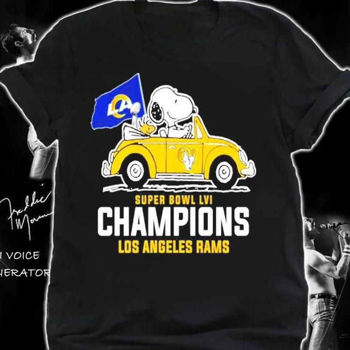 Snoopy Super Bowl LVI Champions Los Angeles Rams Shirt shirt