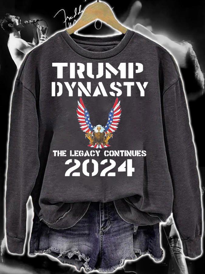 Trump Dynasty The Legacy Continues Eagle 2024 Anti Biden T-Shirt