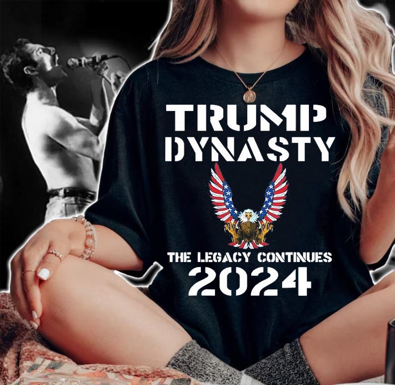 Trump Dynasty The Legacy Continues Eagle 2024 Anti Biden T-Shirt