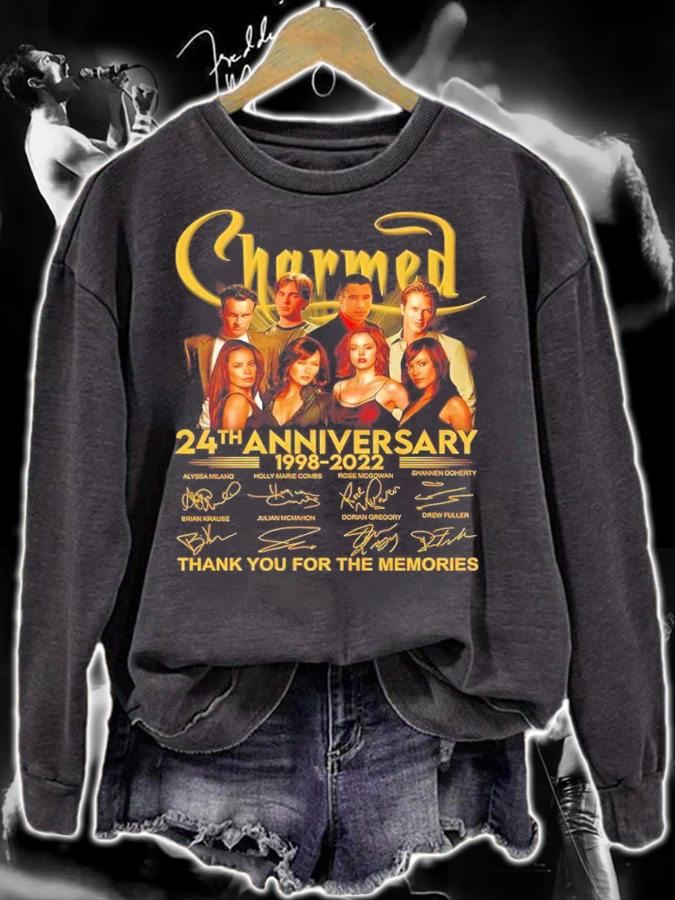 Charmed 24th anniversary 1998-2022 signatures shirt sweatshirt