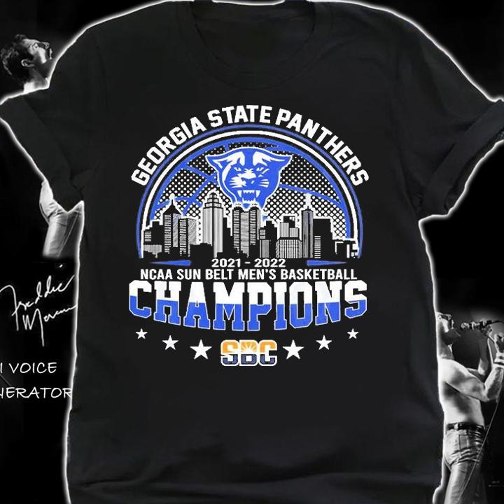 Georgia State 2021 2022 NCAA Sun Belt Men's Basketball Champions T-Shirt shirt